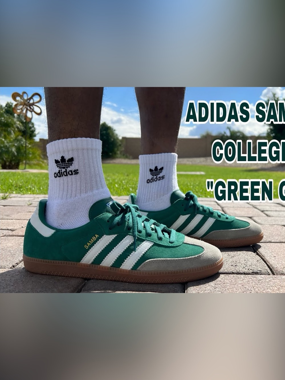 Adidas Samba OG sneakers in the "Collegiate Green" colorway Sz 5.5 - Picture 4 of 11